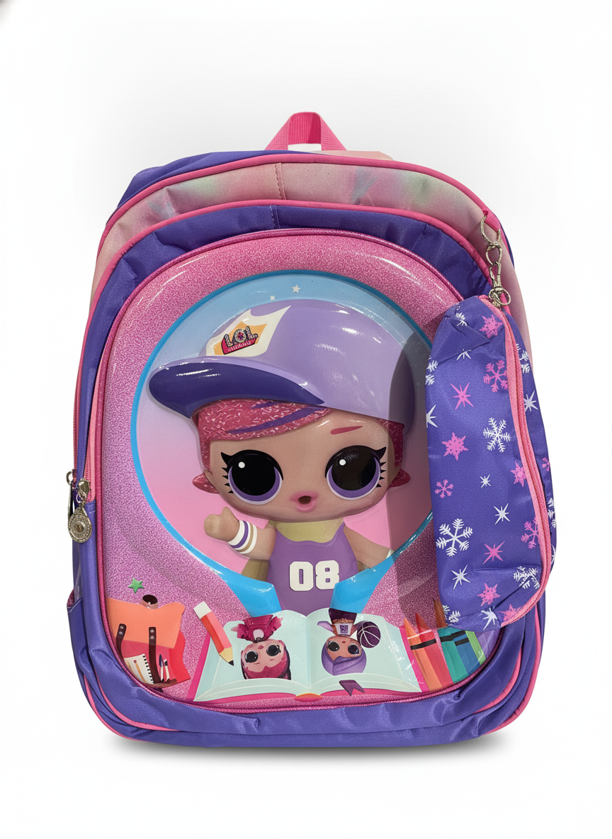 L.O.L. Surprise! Kids' Glitter Backpack with Pencil Case