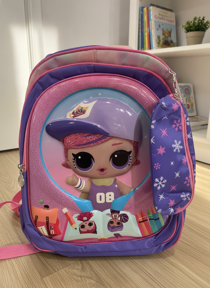L.O.L. Surprise! Kids' Glitter Backpack with Pencil Case