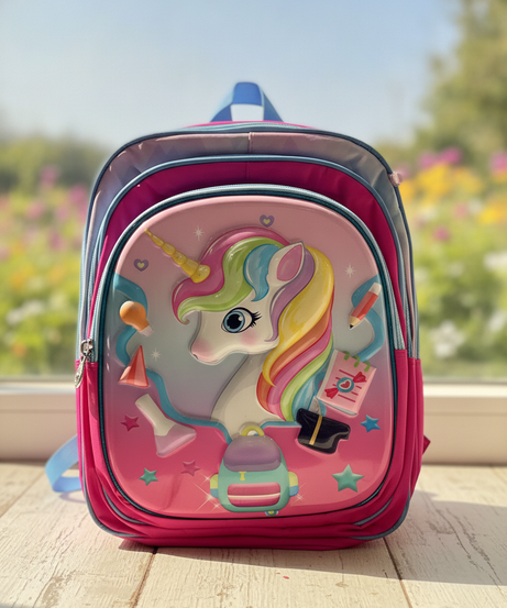 Magical 3D Unicorn Kids Backpack