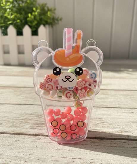 Kawaii Bear Bubble Tea Bead Craft Kit