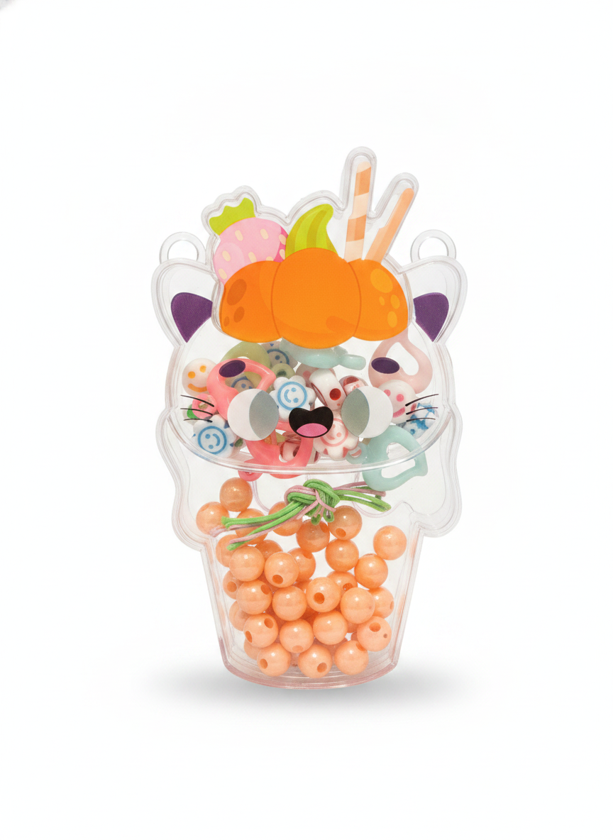 Cute Cartoon Head DIY Charm & Bead Kit