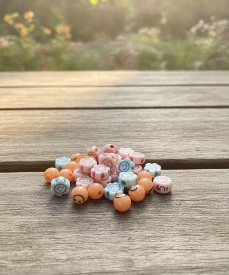 Cute Cartoon Head DIY Charm & Bead Kit