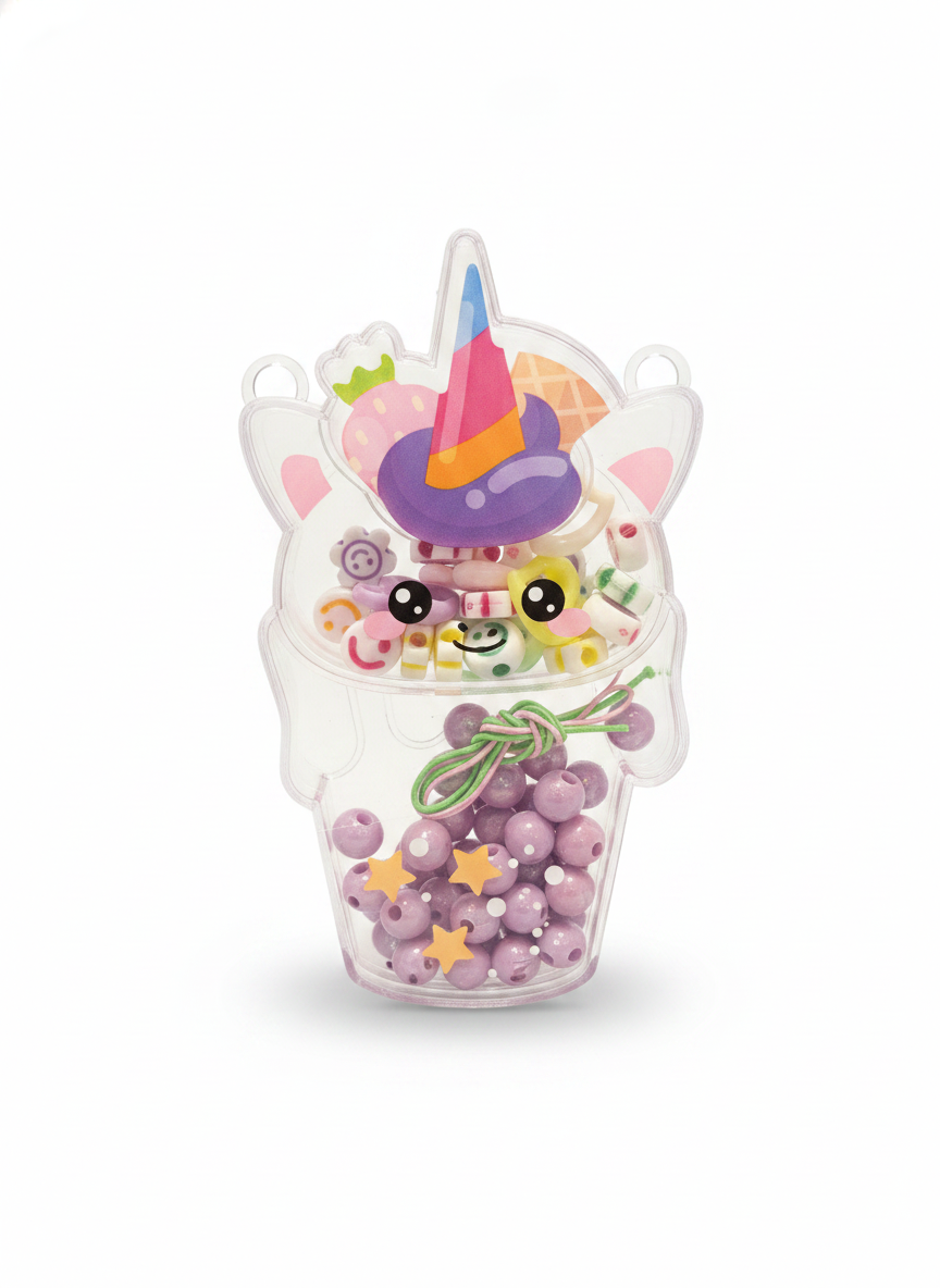 Unicorn Boba Charm & Bead Kit