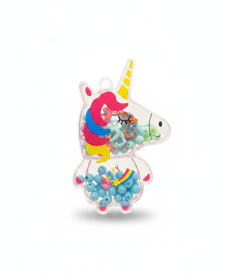 Happy Unicorn Shaker Keychain