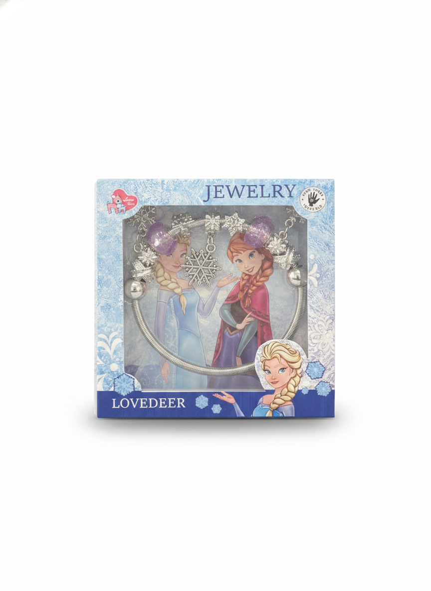 LOVEDEER Frozen Elsa & Anna Charm Bracelet Jewelry