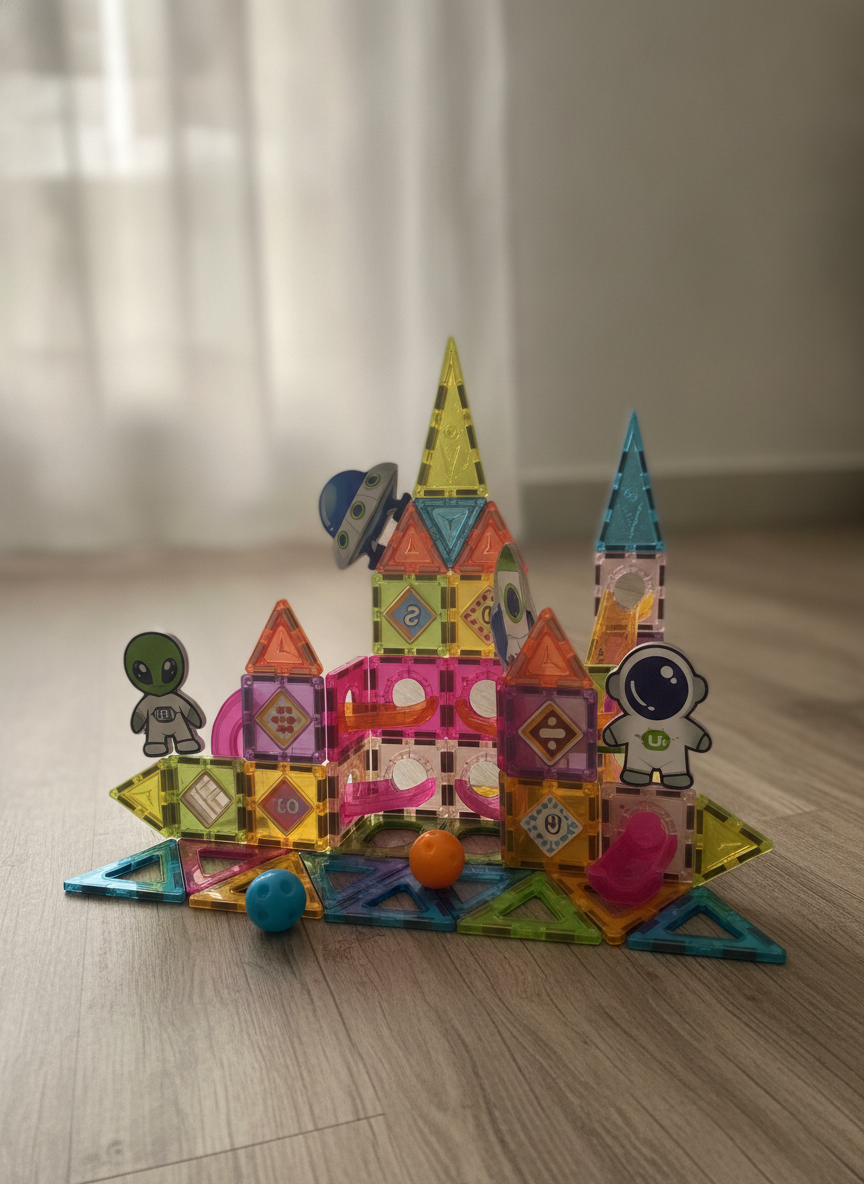 Magnetic Building Tiles 70 PCS