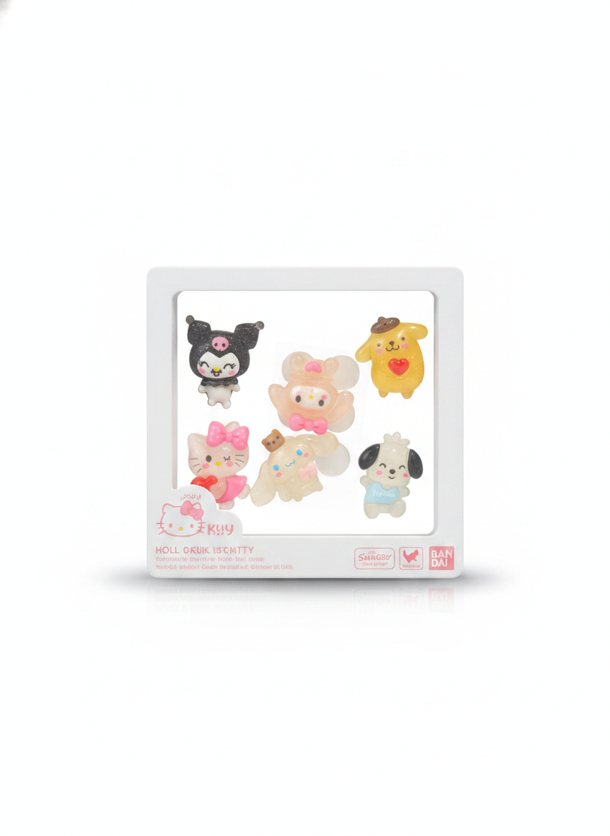 Sanrio Characters Collectible Mini Figures Display Set