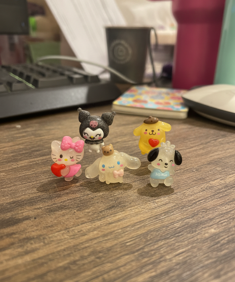 Sanrio Characters Collectible Mini Figures Display Set