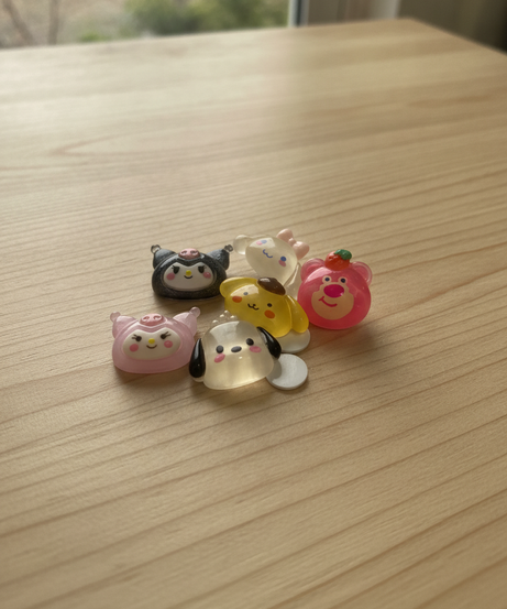 Cute Character Hair Clip & Charm Collection