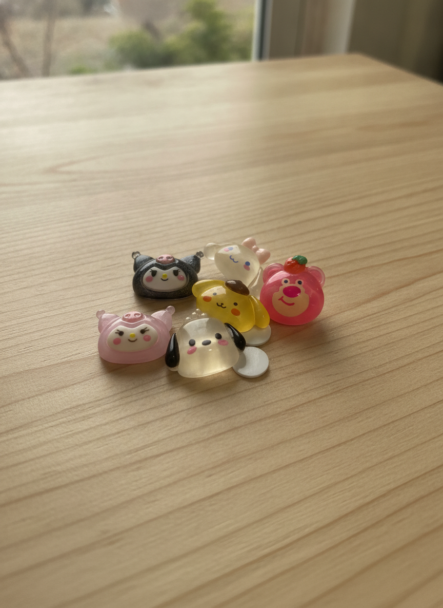 Cute Character Hair Clip & Charm Collection