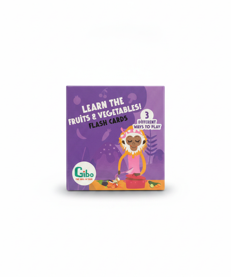 Gibo Learn the Fruits & Vegetables Flash Cards