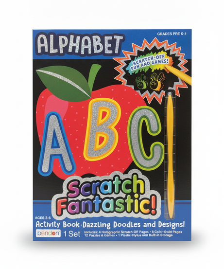 Alphabet Scratch Fantastic! Activity Book: Dazzling Doodles and Designs!