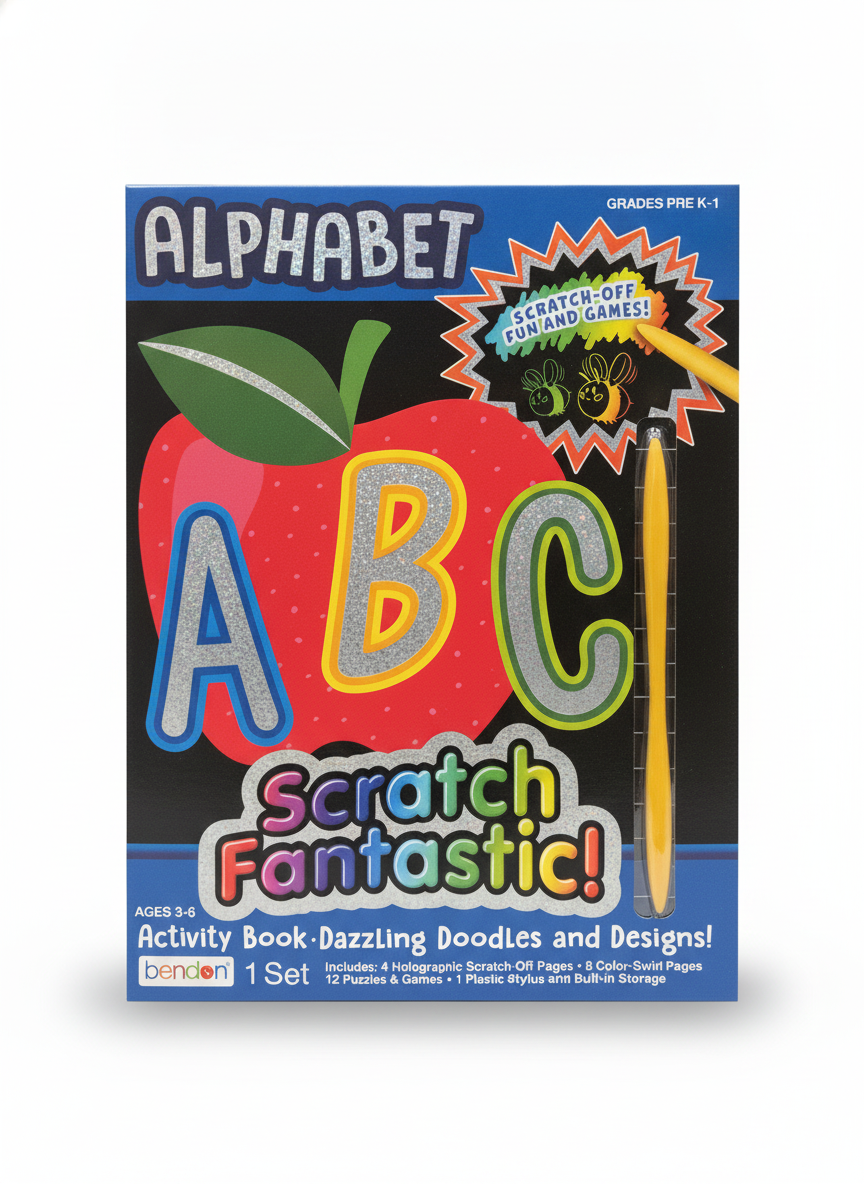 Alphabet Scratch Fantastic! Activity Book: Dazzling Doodles and Designs!