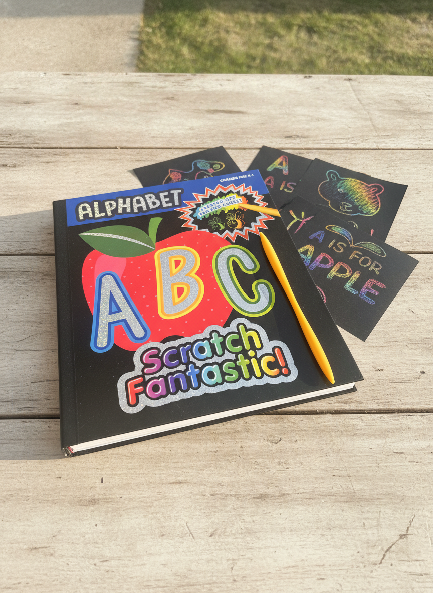 Alphabet Scratch Fantastic! Activity Book: Dazzling Doodles and Designs!