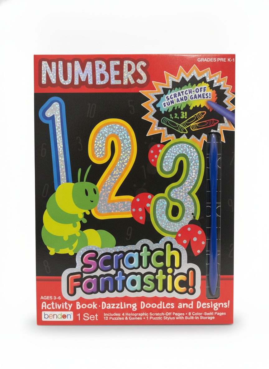 Bendon Numbers Scratch Fantastic! Activity Book
