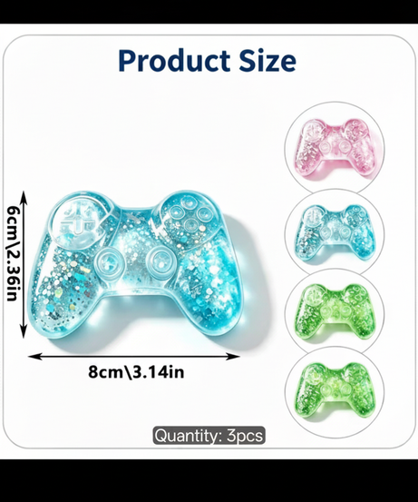 Liquid Glitter Game Controller Sensory Fidget Toy