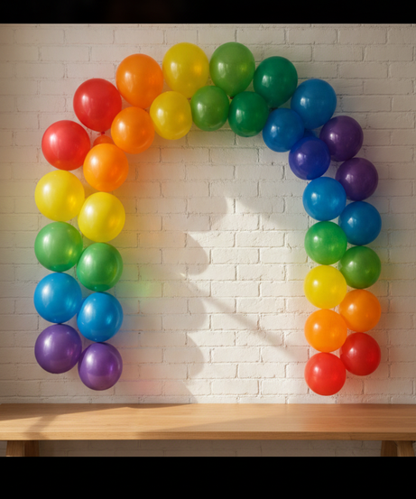Rainbow Balloon Arch Decoration Kit