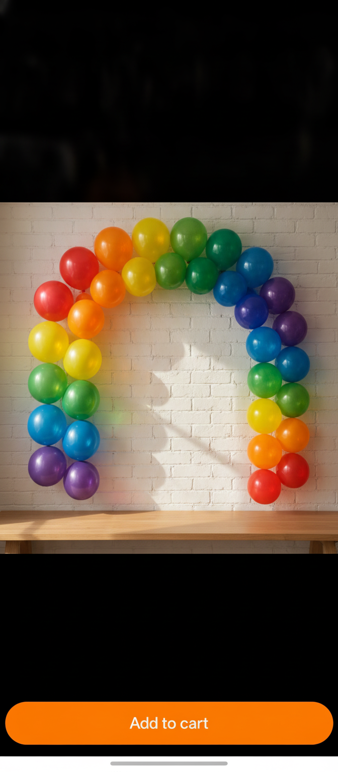 Rainbow Balloon Arch Decoration Kit