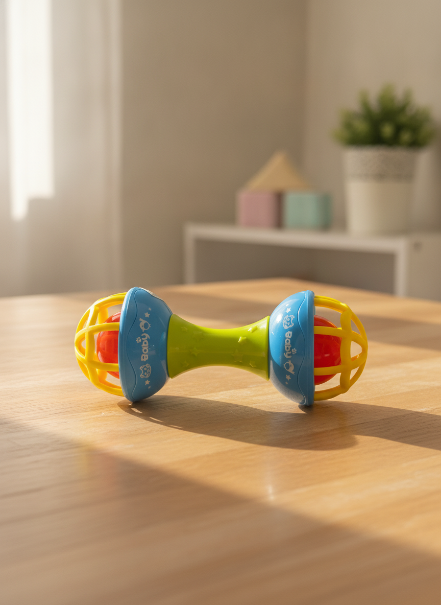 Baby Colorful Grasping Rattle Toy