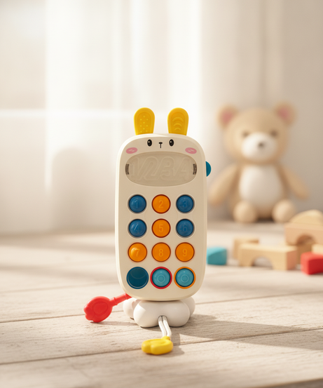 BIBI-INN Rabbit Phone Pull String Toy