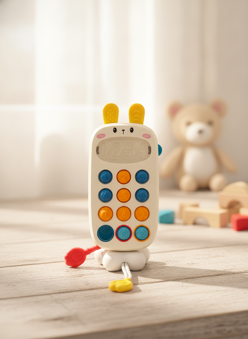 BIBI-INN Rabbit Phone Pull String Toy