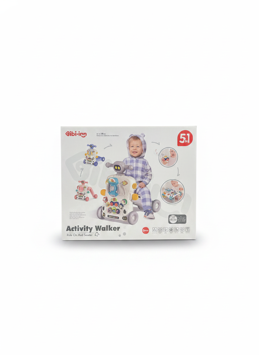 Bibi-inn 5-in-1 Activity Walker Ride On And Scooter
