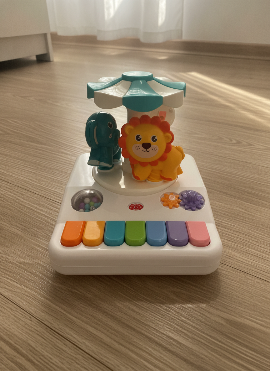Baby Animal Musical Carousel Activity Toy