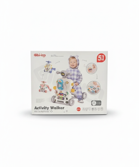 Gibi-inn 5-in-1 Activity Walker Ride On And Scooter