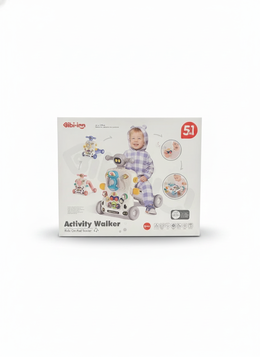 Gibi-inn 5-in-1 Activity Walker Ride On And Scooter