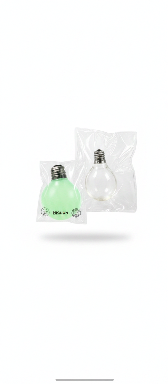 Squishy Glow-In-The-Dark Bulb Squeeze Toy - Light-Emitting Sensory Decompression Squeeze