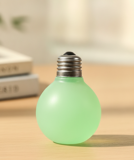 Squishy Glow-In-The-Dark Bulb Squeeze Toy - Light-Emitting Sensory Decompression Squeeze