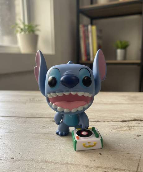 Pop! Lilo & Stitch Stitch with Record Player #1048