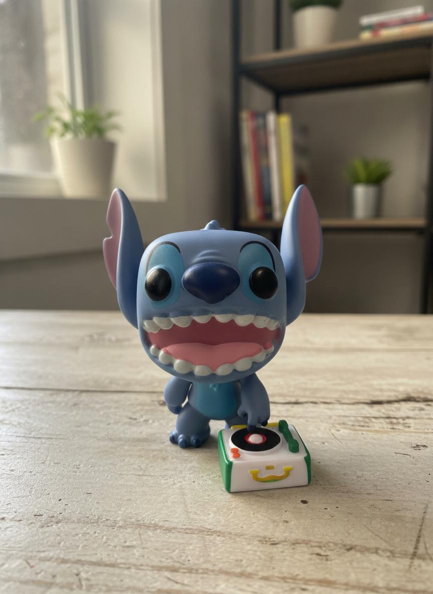 Pop! Lilo & Stitch Stitch with Record Player #1048