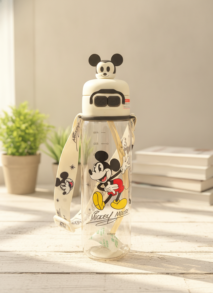 Disney Mickey Mouse Character Water Bottle