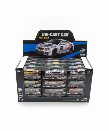 Gallop New Coupe Die-Cast Pull Back Car Collection (48 PCS)