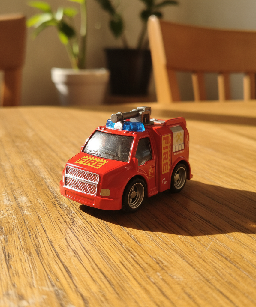 Die-Cast Fire Truck Model