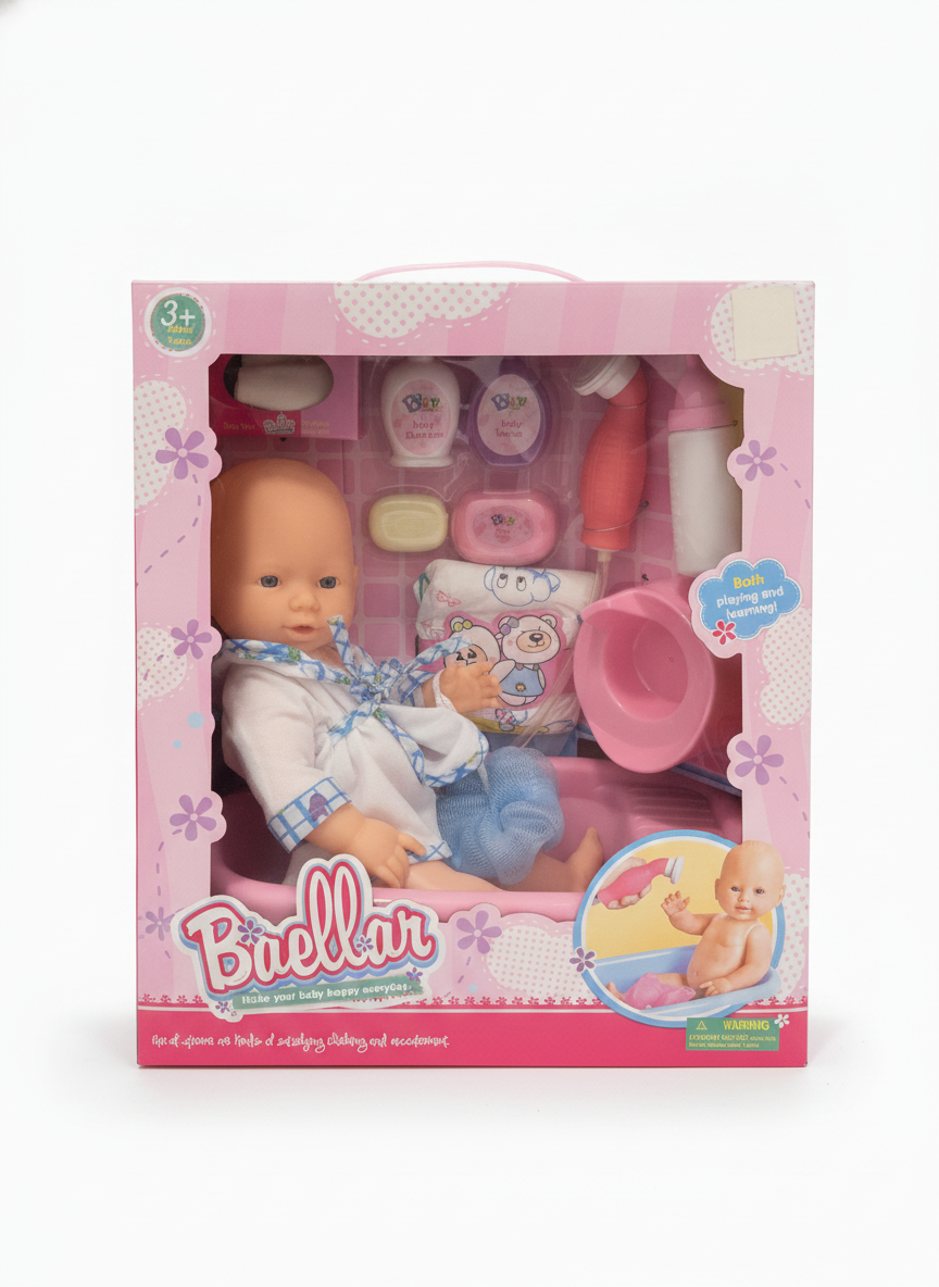Baellar Baby Doll Bathtime Play Set