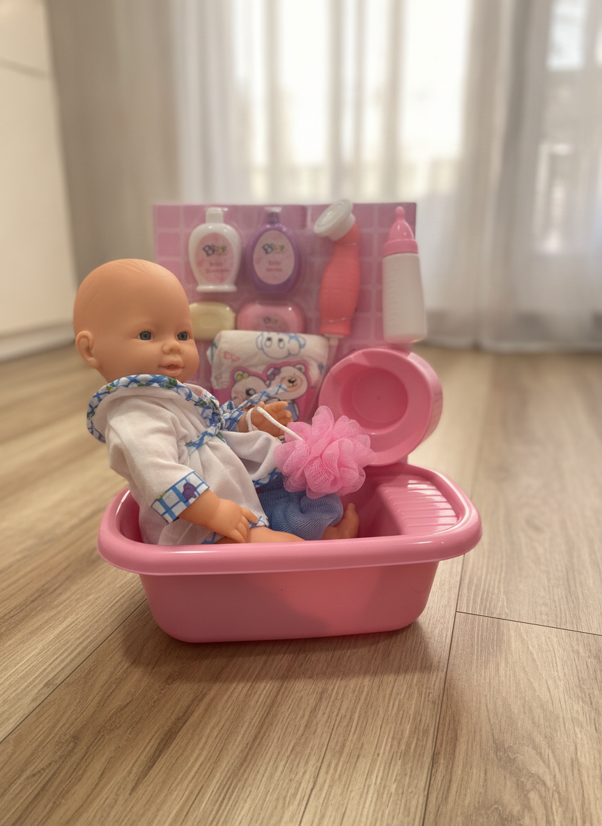 Baellar Baby Doll Bathtime Play Set