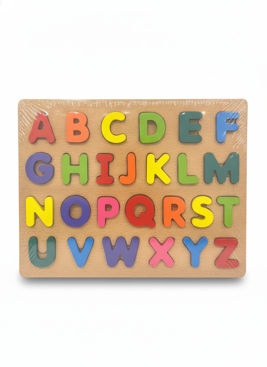 Wooden Alphabet Letter Puzzle Board
