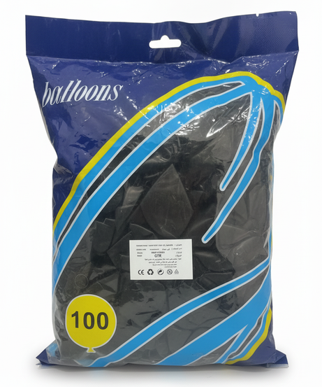 OTK 100-Count Black Balloons