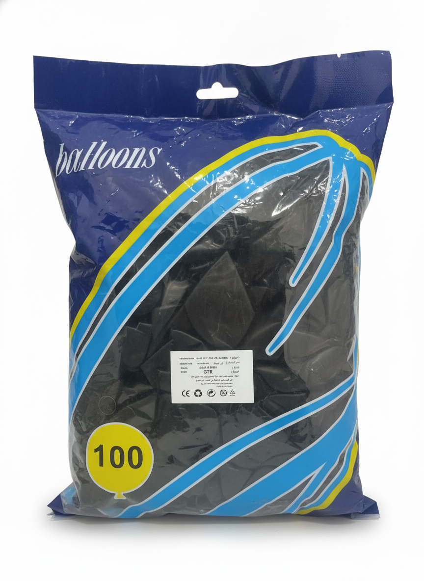 OTK 100-Count Black Balloons