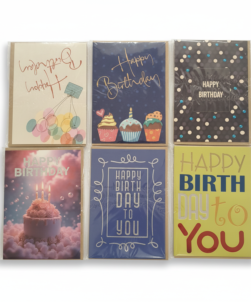 Assorted Happy Birthday Greeting Cards Collection
