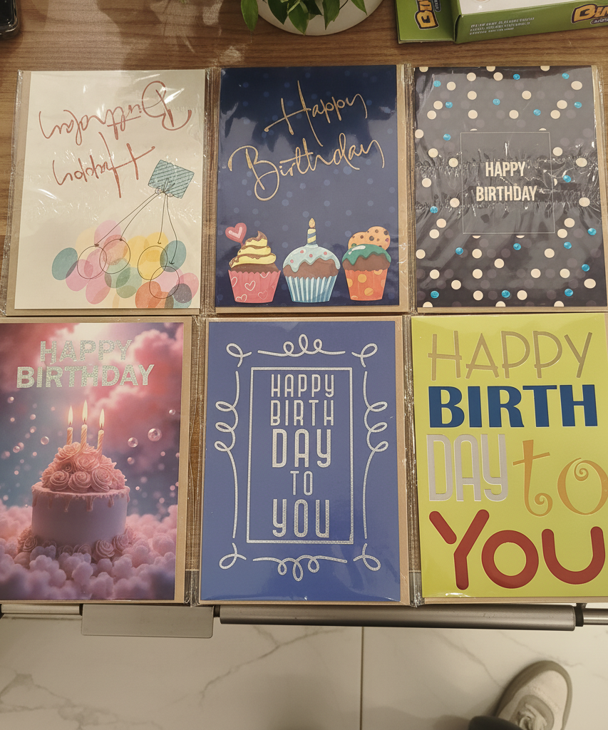 Assorted Happy Birthday Greeting Cards Collection