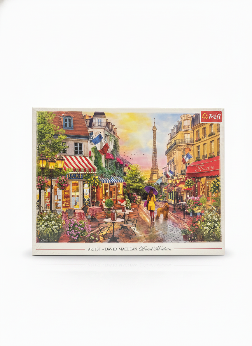 Trefl 1500 Piece Premium Quality Jigsaw Puzzle - Parisian Street Scene by David Maclean