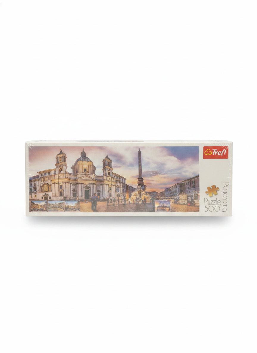 Trefl Panorama Puzzle 500: Roman Cityscape at Sunset