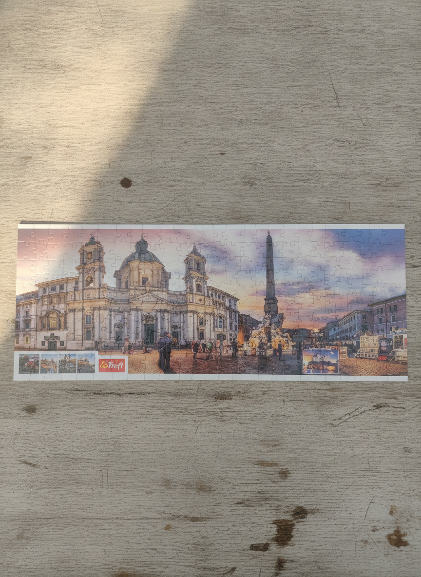 Trefl Panorama Puzzle 500: Roman Cityscape at Sunset