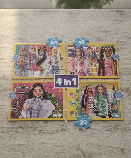 Barbie Trefl 4 in 1 Puzzle Set