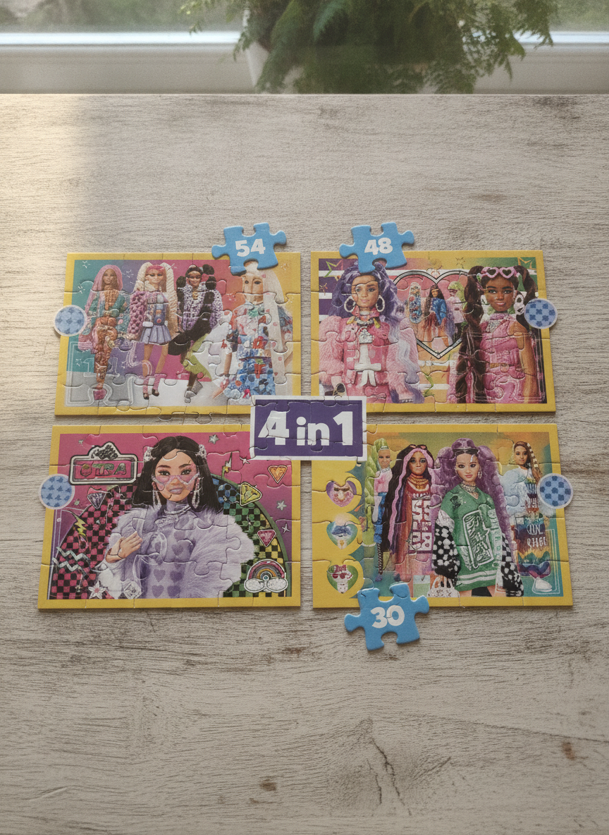 Barbie Trefl 4 in 1 Puzzle Set