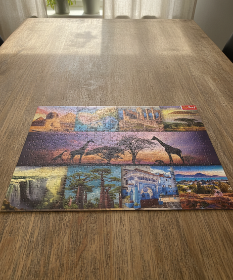 Trefl 1000 Piece Premium Quality World Wonders & Wildlife Collage Puzzle