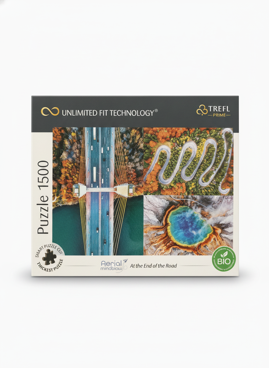 Trefl Prime 1500 Piece Jigsaw Puzzle - Aerial Mindblow: At the End of the Road